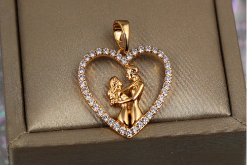 Кулон Xuping Jewelry негаснущая любовь 2 см золотистый