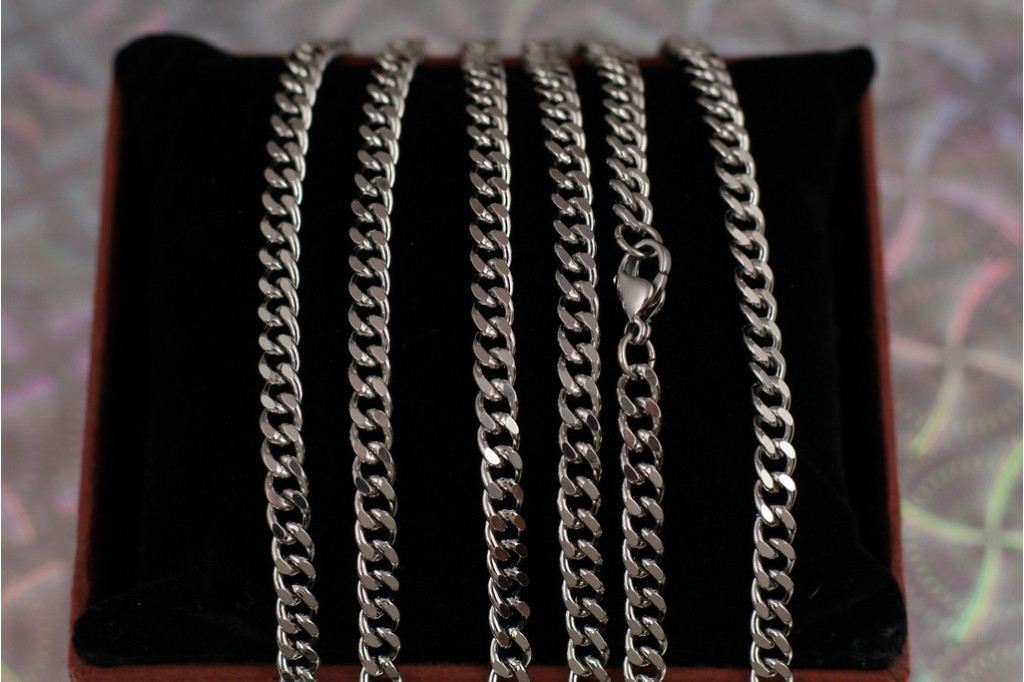 Ланцюг Xuping Jewelry панцирний гурмета 60 см 4 мм сріблястий