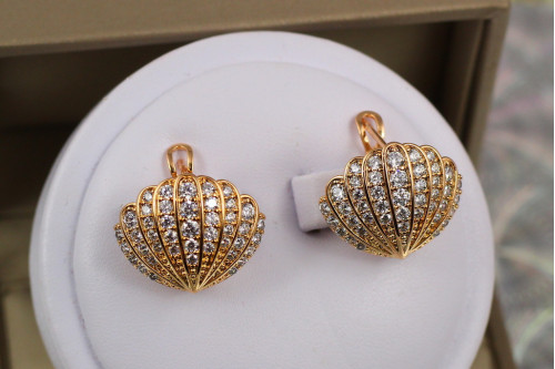 Сережки Xuping Jewelry Аріель 1.7 см золотисті