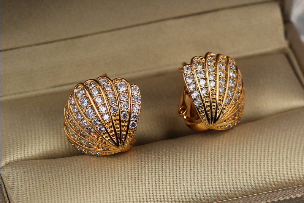 Сережки Xuping Jewelry Аріель 1.7 см золотисті