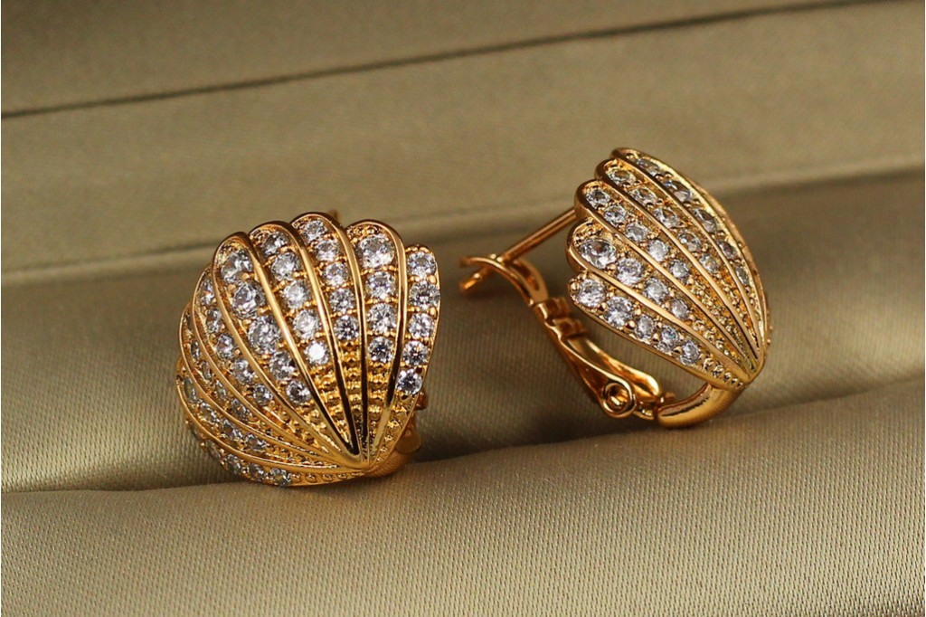 Сережки Xuping Jewelry Аріель 1.7 см золотисті