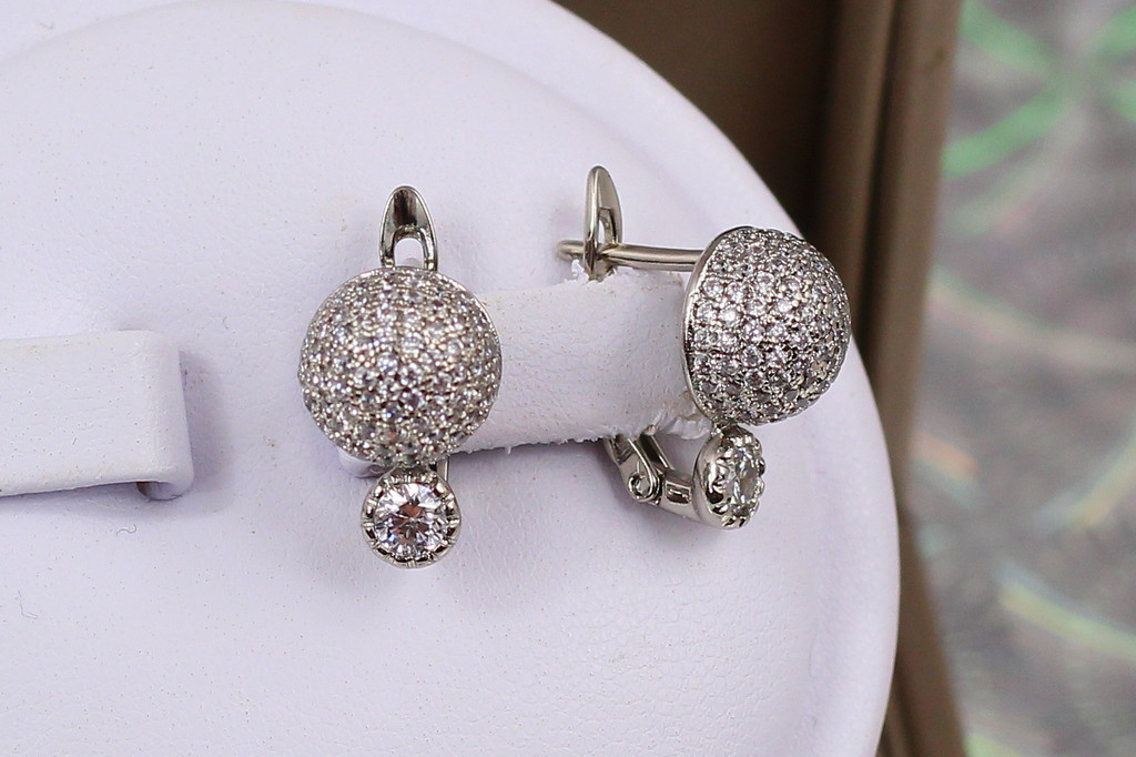 Сережки Xuping Jewelry Бристоль 1.4 см сріблясті