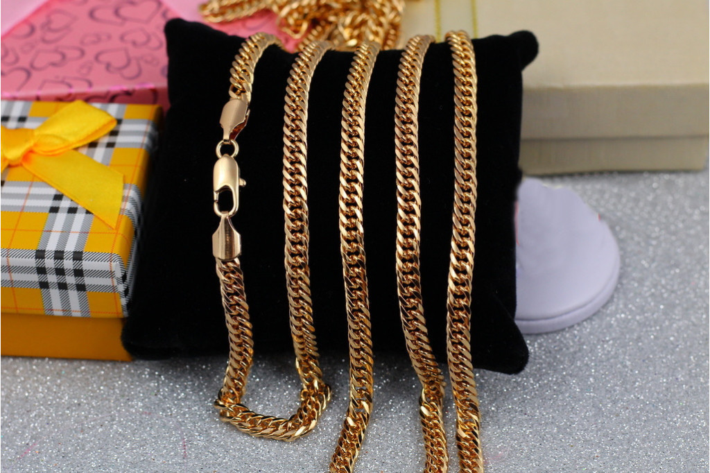 Цепь Xuping Jewelry  кобра 55 см  5 мм золотистая