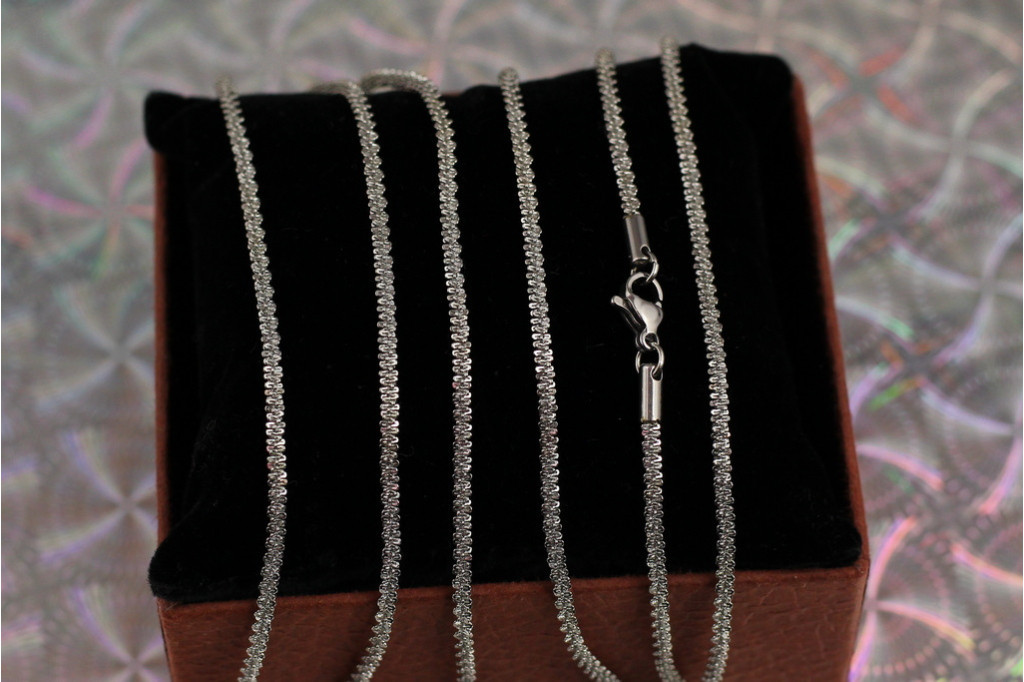 Цепь Xuping Jewelry плетение Кроча 45 см 2 мм серебристая