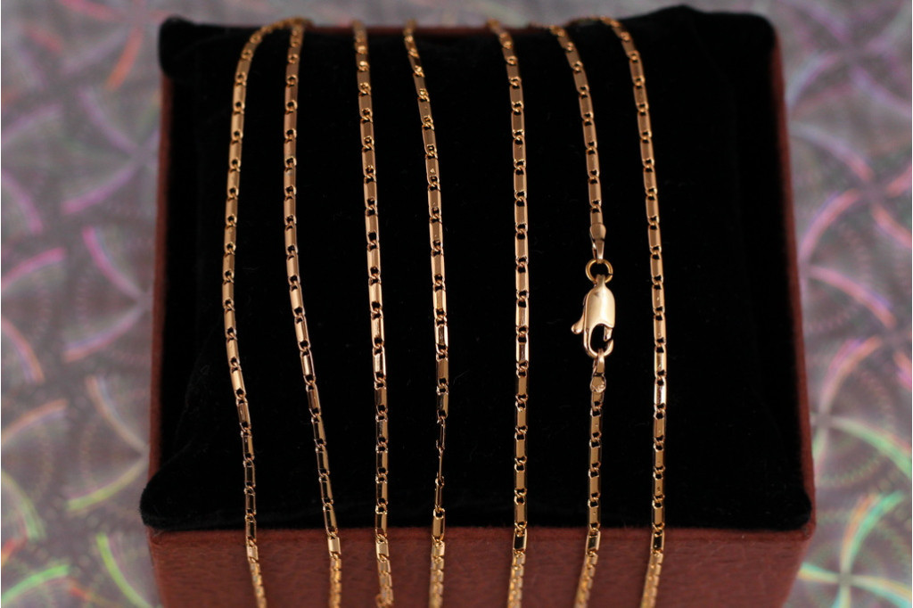 Цепь Xuping Jewelry слиток 45 см 2 мм золотистая
