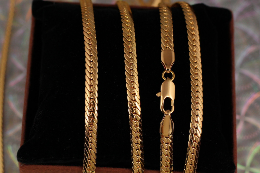 Ланцюг Xuping Jewelry снейк 60 см 5 мм золотистий