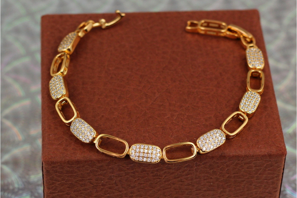 Браслет Xuping Jewelry Бастіон 20 см 6 мм золотистий