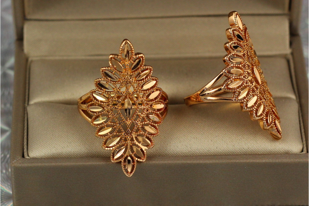Кільце Xuping Jewelry Самарканд р 17 золотисте