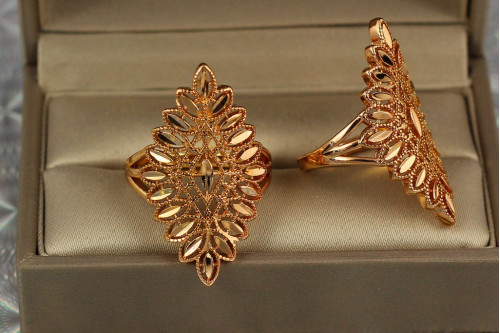 Кільце Xuping Jewelry Самарканд р 17 золотисте