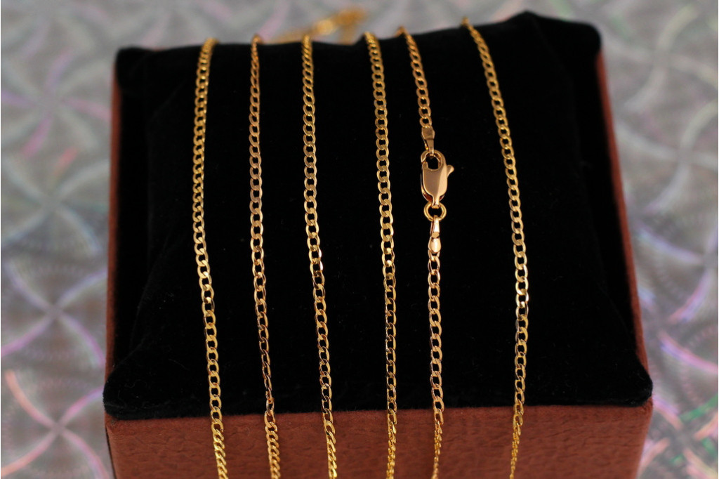 Ланцюг Xuping Jewelry панцирний закручений 50 см 1,8 мм золотистий