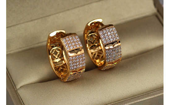 Сережки Xuping Jewelry народження Венери 1.9 см золотисті
