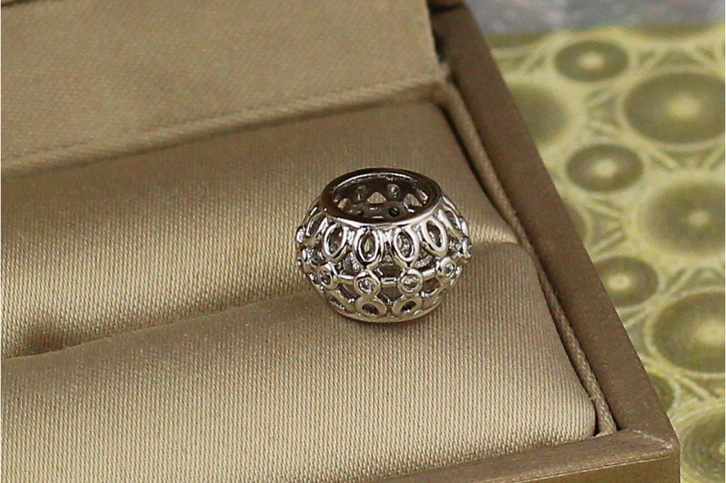 Кулон шарм Xuping Jewelry петелька 7 мм серебристый