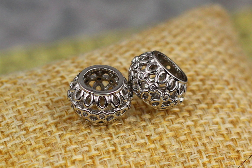 Кулон шарм Xuping Jewelry петелька 7 мм серебристый