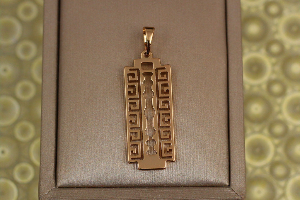 Кулон Xuping Jewelry лезвие 3 см золотистый