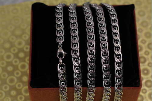 Ланцюг Xuping Jewelry лав 50 см 6 мм сріблястий