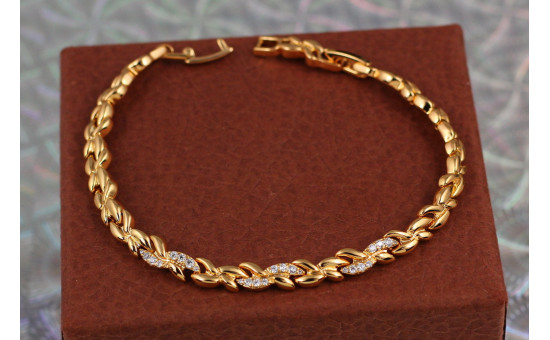 Браслет Xuping Jewelry Вуді 21 см 6 мм золотистий