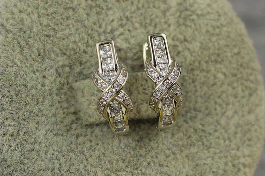 Сережки Xuping Jewelry романтик 1.7 см сріблясті