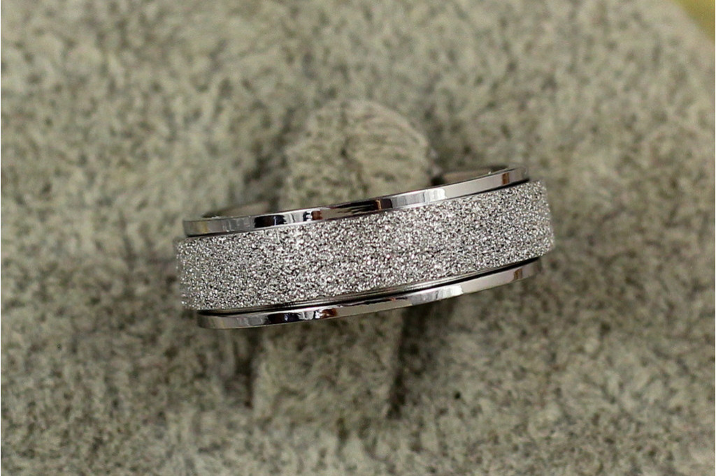 Кільце Xuping Jewelry шліфування р 17 сріблясте