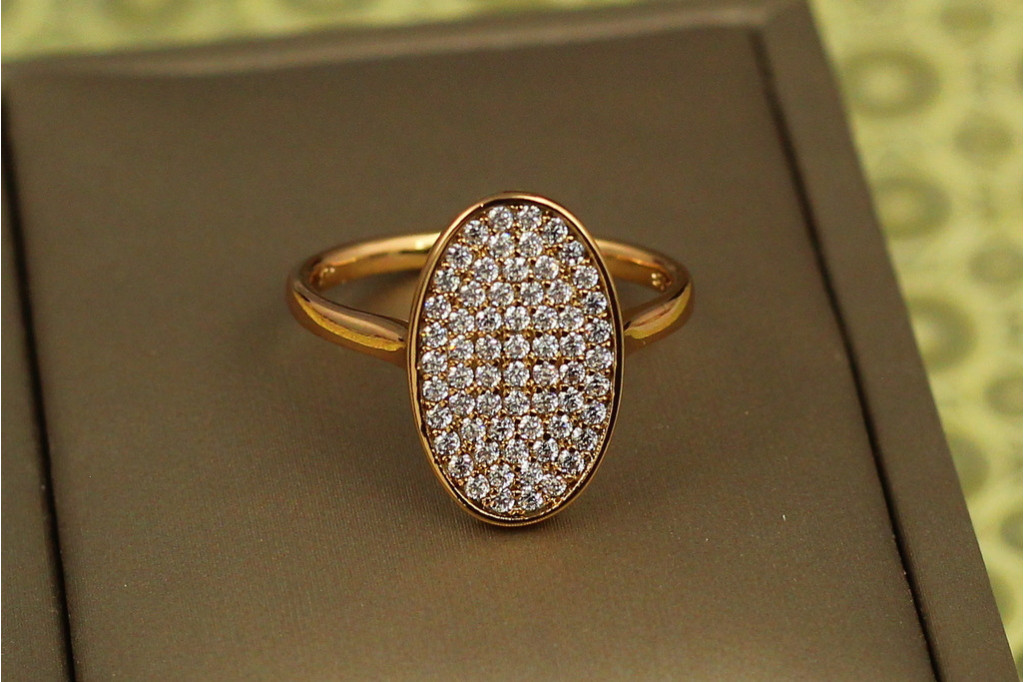 Кільце Xuping Jewelry прекрасний овал р 18 золотисте