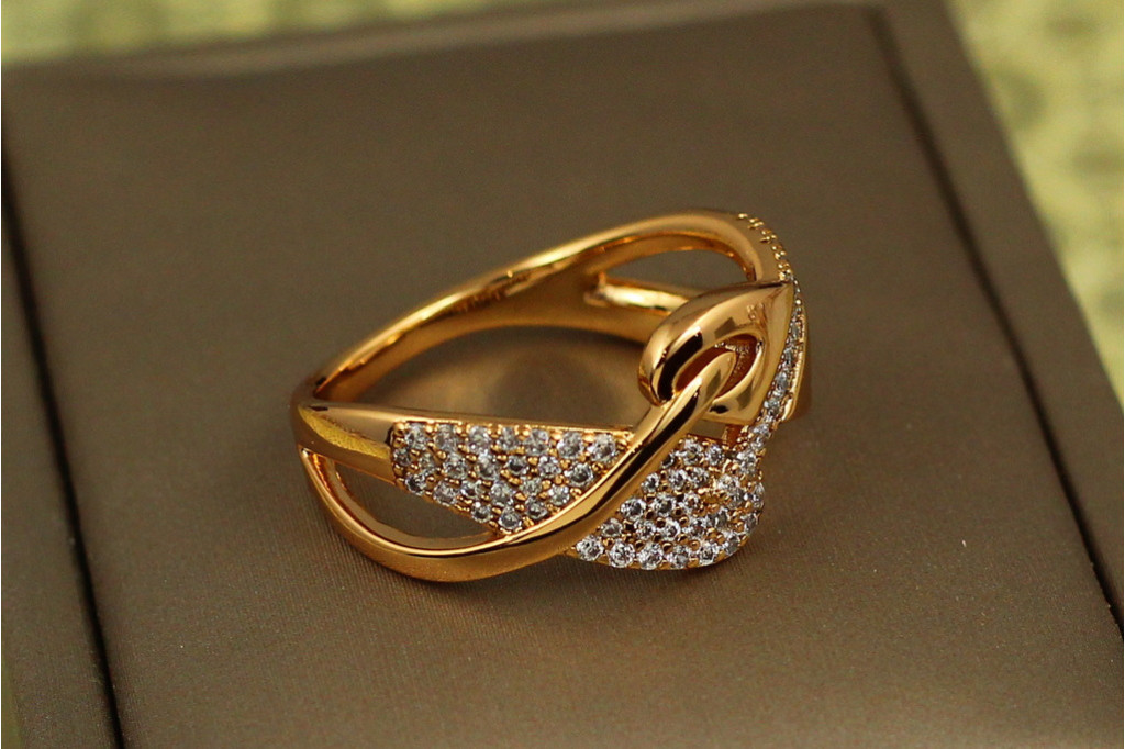 Кільце Xuping Jewelry симфонія р 17 золотисте