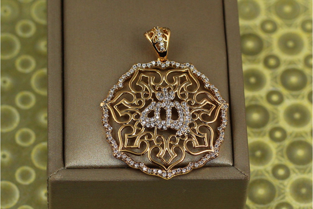 Кулон Xuping Jewelry святыня ислама 3.2 см золотистый