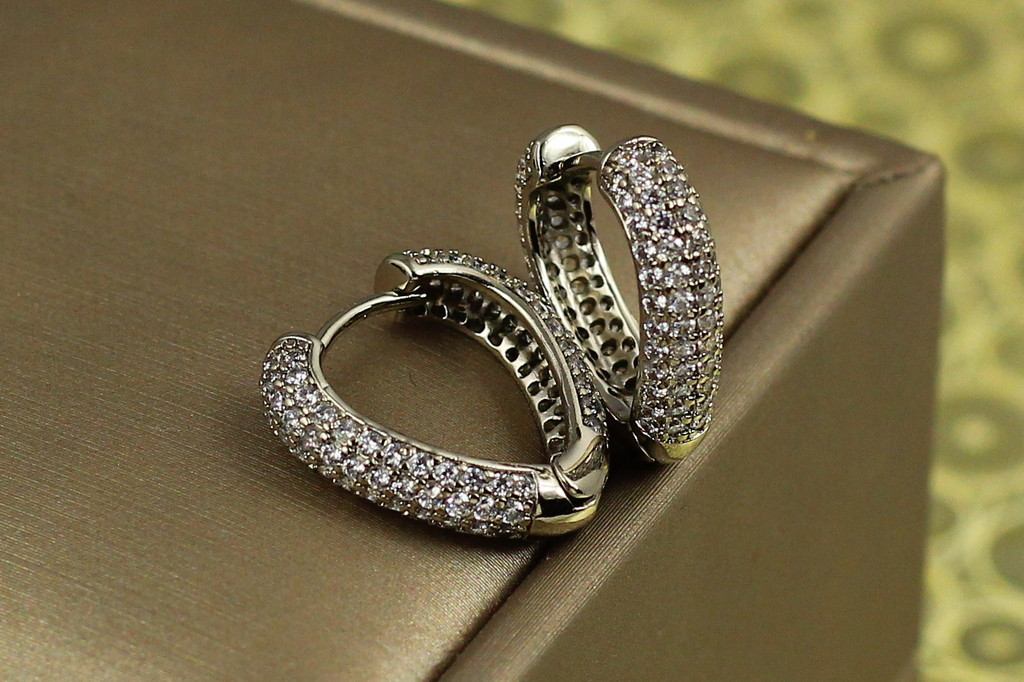 Сережки Xuping Jewelry Вівальді 1.8 см сріблясті