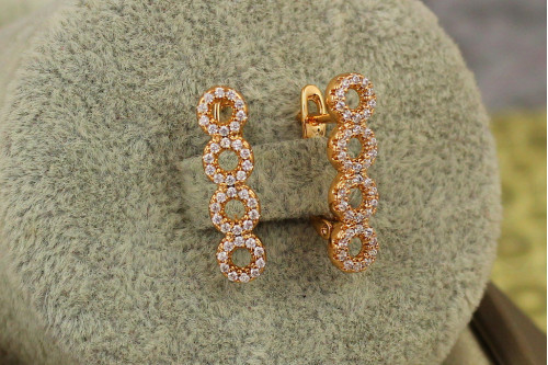 Серьги  Xuping Jewelry воздушные шарики 2 см золотистые