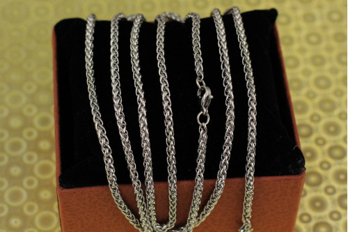 Ланцюг Xuping Jewelry колос 50 см 3 мм сріблястий