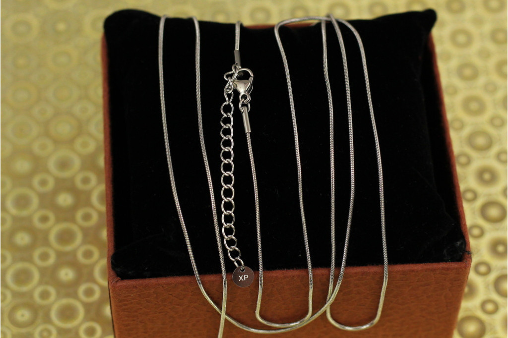 Цепь Xuping Jewelry жгут 45+5 см 1 мм серебристая