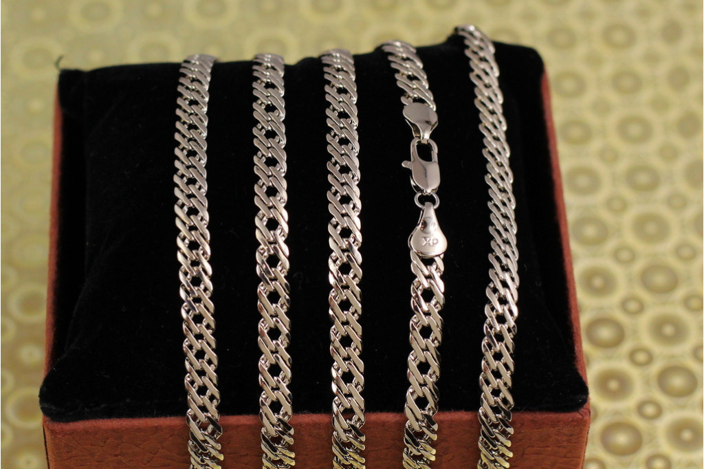 Ланцюг Xuping Jewelry ромб 60 см 5 мм сріблястий