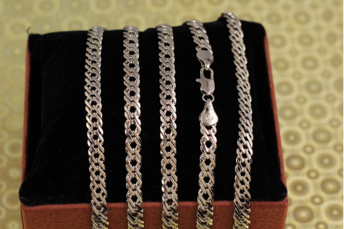 Ланцюг Xuping Jewelry ромб 60 см 5 мм сріблястий