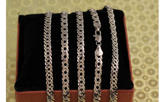 Цепь Xuping Jewelry ромб 60 см 5 мм серебристая
