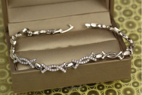 Браслет Xuping Jewelry Нью Йорк 17 см 6 мм сріблястий