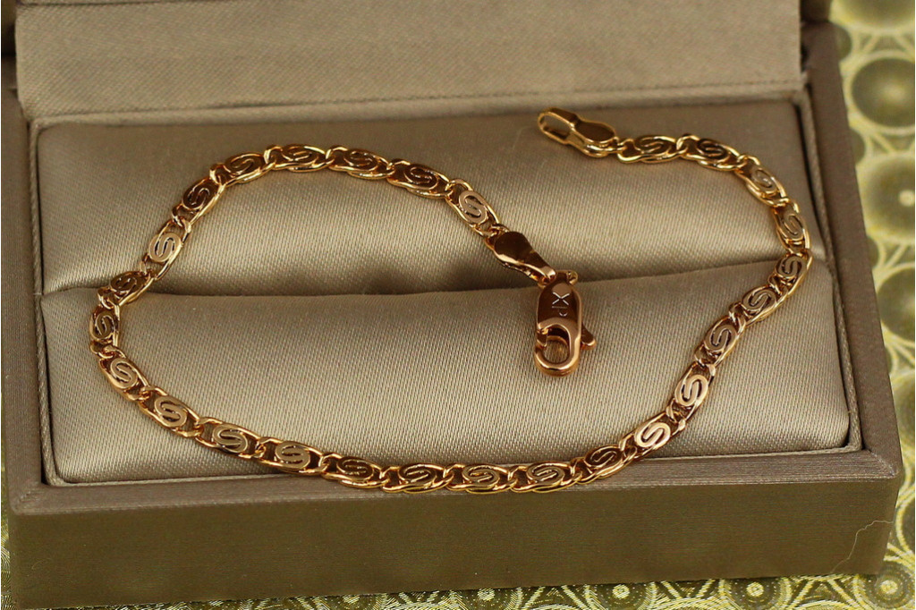 Браслет Xuping Jewelry улитка 17 см 3 мм золотистый