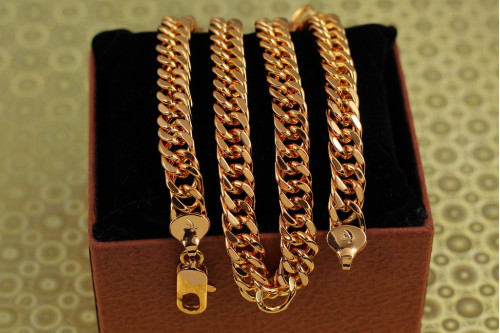 Цепь Xuping Jewelry кобра 50 см 9 мм золотистая
