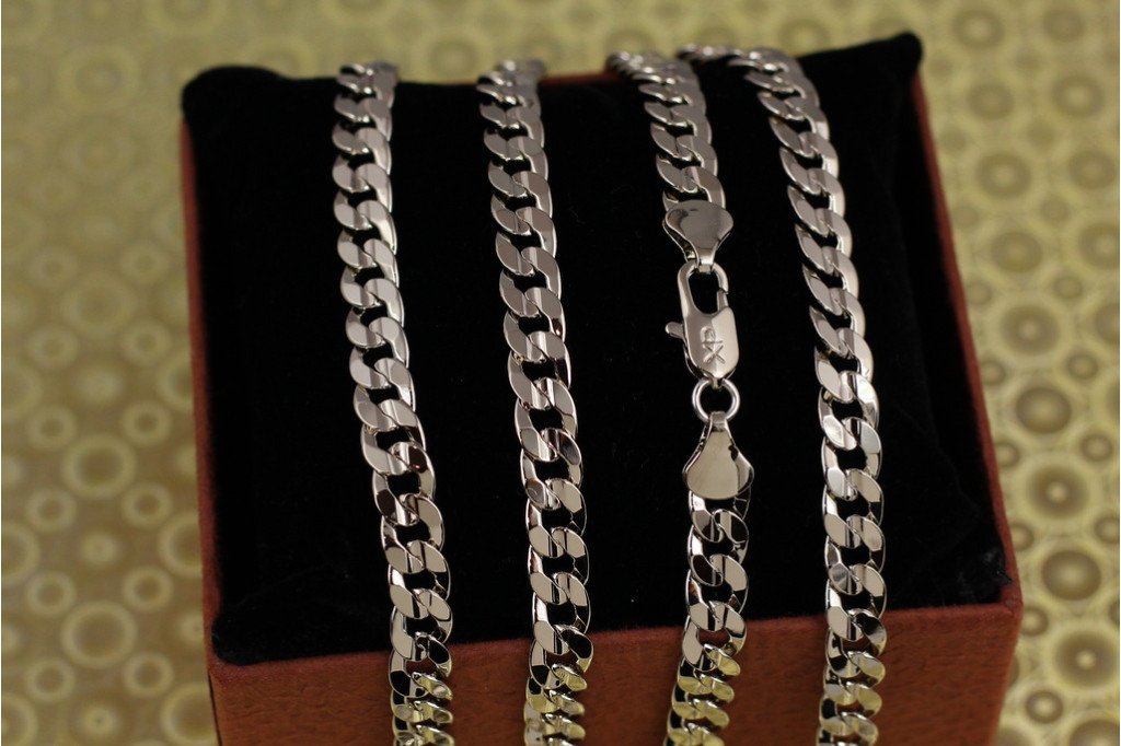 Ланцюг Xuping Jewelry округлений панцир 50 см 6 мм сріблястий