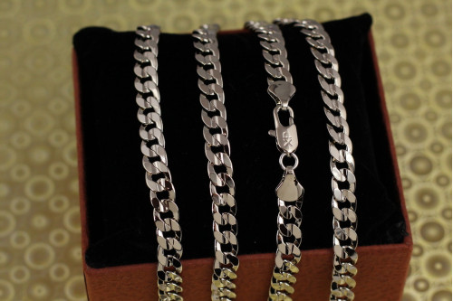 Ланцюг Xuping Jewelry округлений панцир 50 см 6 мм сріблястий