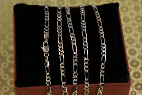 Ланцюг Xuping Jewelry фігаро 50 см 3,5 мм сріблястий