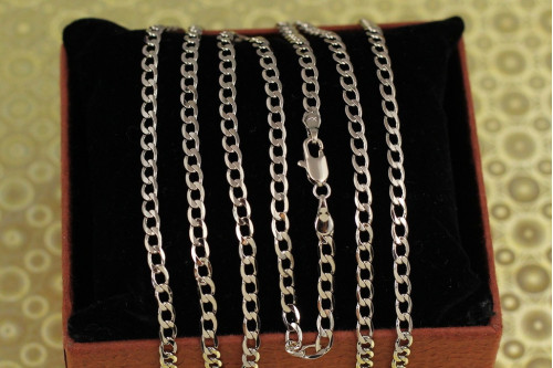 Ланцюг Xuping Jewelry панцирний 50 см 3,5 мм сріблястий