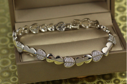 Браслет Xuping Jewelry козир 19 см 8 мм сріблястий