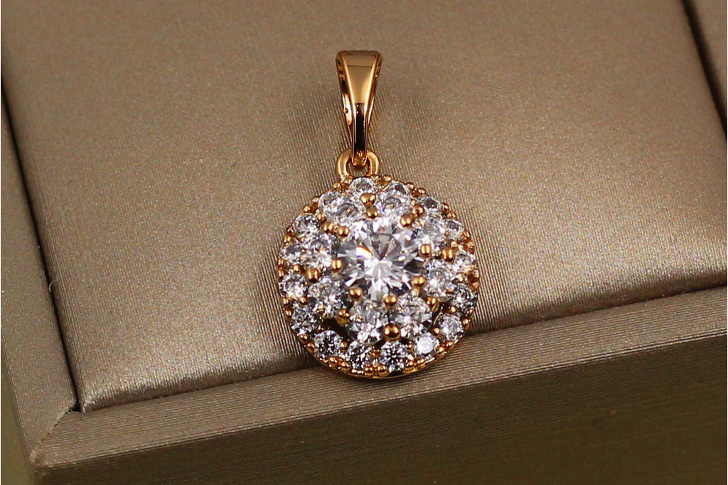 Кулон Xuping Jewelry Гіза 12 мм золотистий