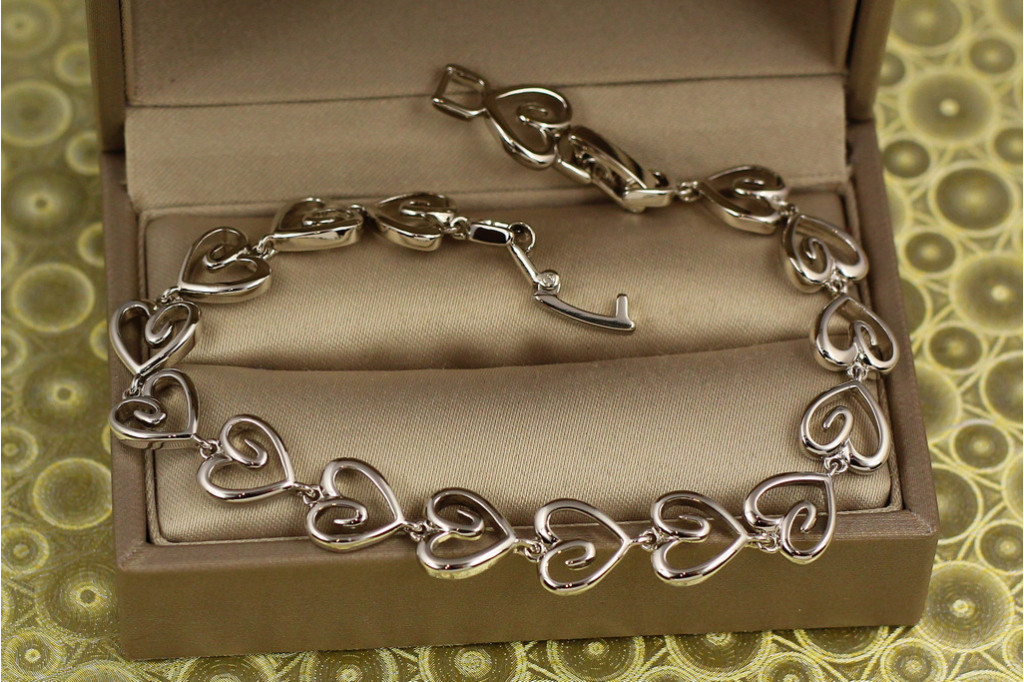 Браслет Xuping Jewelry Добре серце 17,5 см 9 мм сріблястий
