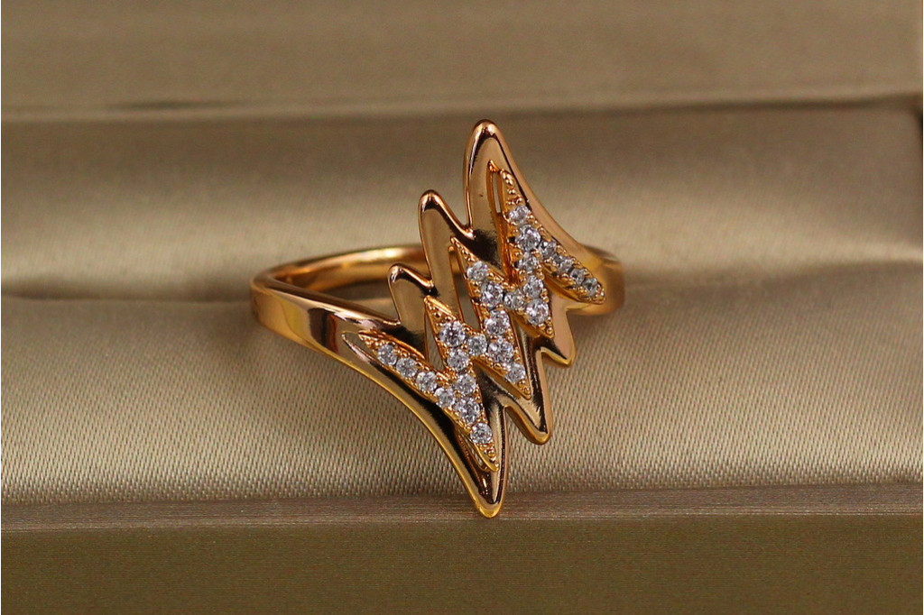 Кільце Xuping Jewelry гроза р 18 золотисте