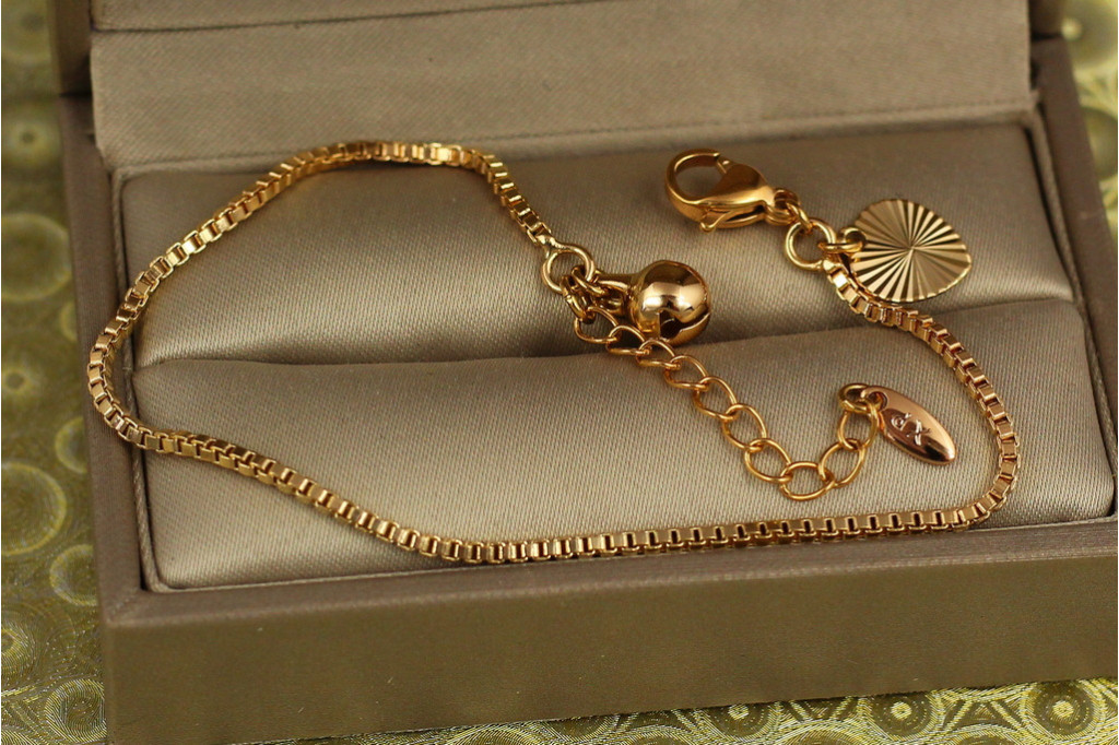 Браслет Xuping Jewelry веніціанка 17 см 1,5 мм золотистий