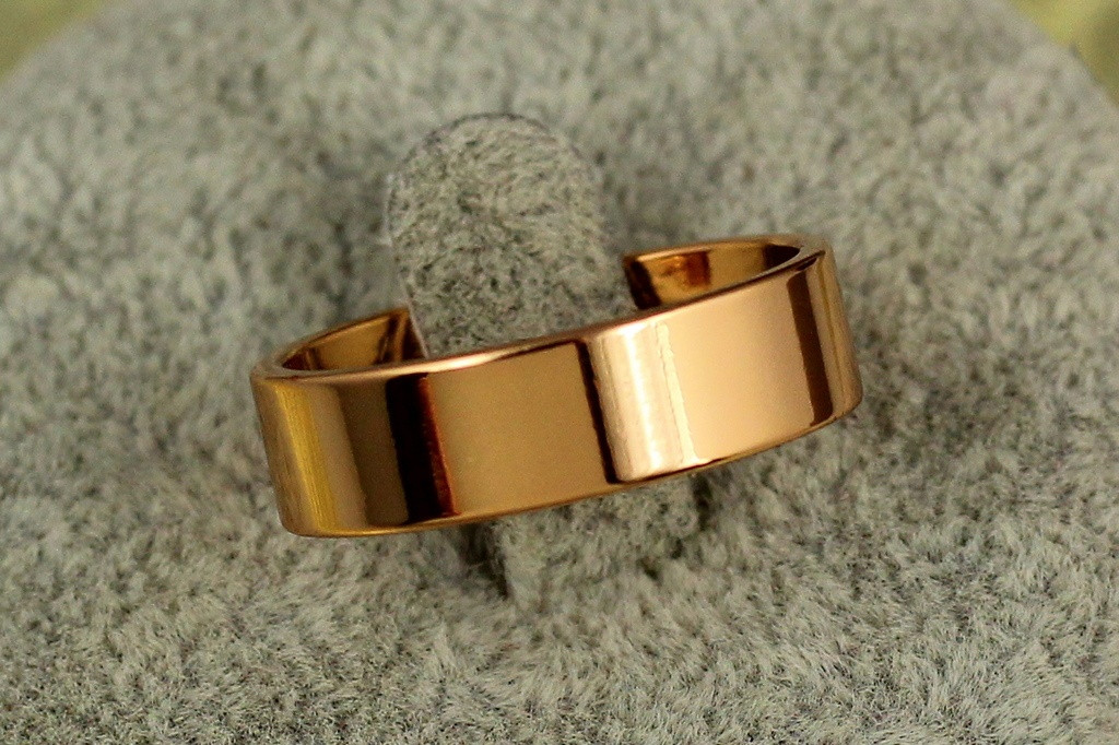 Обручальное кольцо Xuping Jewelry американка 6 мм р 17 золотистое