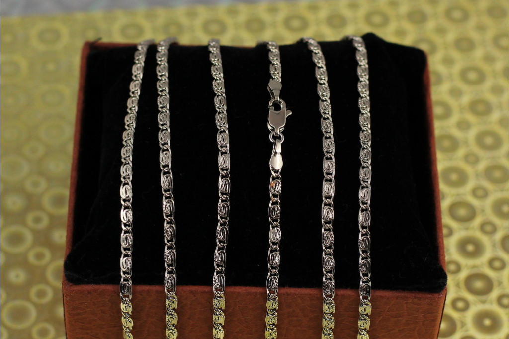 Ланцюг Xuping Jewelry равлик з огранюванням 50 см 3 мм сріблястий