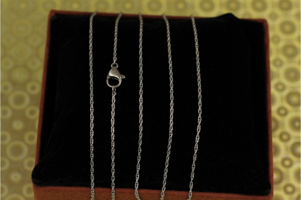 Цепь Xuping Jewelry корда 45 см 1 мм серебристая