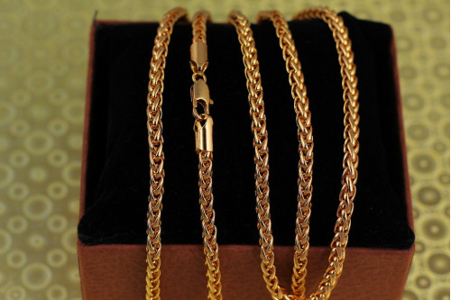 Ланцюг Xuping Jewelry колос 50 см 3,5 мм золотистий