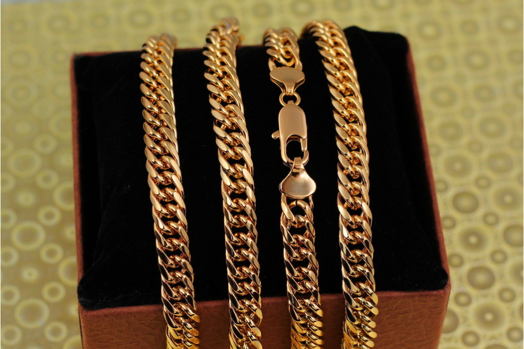 Ланцюг Xuping Jewelry кобра 50 см 7,5 мм золототистий