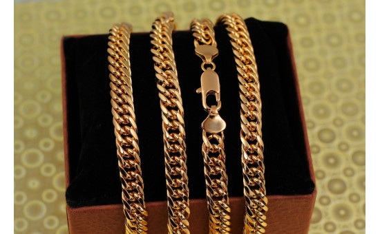 Ланцюг Xuping Jewelry кобра 50 см 7,5 мм золототистий